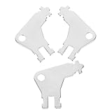GLEAVI 3st Toilettenpapierspender Handelsüblicher Toilettenspenderschlüssel Papierspenderschlüssel Papierhandtuchschlüssel Schlüssel Für Handelsübliche Eisen Scrollen Metall