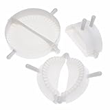 Knödelformwerkzeug 3pcs Kunststoff weißer Knödel Maker für Teigkuchen Ravioli kreativer Knödel Press Plastikclip