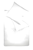 Fleuresse 9200 colours Interlock Jersey Bettwäsche aus 100% Baumwolle, Ökotex Standard 100, 155 x 220 cm, weiß