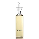 Olietta Tropf- und auslaufsichere Ölflasche aus Glas Ölflasche mit Ausgießer 500ml 0,5l - Ideal zum Ausgießen und Träufeln von Olivenöl und anderen Flüssigkeiten - Leicht zu reinigen