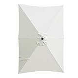 Sonnensegel für Sonnenschirm, rechteckig, 1,8 x 3 m, wasserdicht, UV-Schutz, Terrasse, Pool, Garten, Strand, Hof, Balkon, Picknick Merc, beige, Consulte la descripción