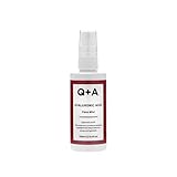 Q+A Hyaluronsäure-Gesichtsspray (100 ml), feuchtigkeitsspendendes Gesichtsnebel-Spray mit Hyaluronsäure und Aloe für sofortigen Feuchtigkeitsschub, Einstellspray zur Beruhigung und Erfrischung