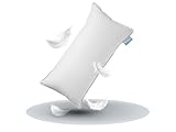 XDREAM Premium Daunenkissen Federkopfkissen | Hülle: 100% Baumwolle | Füllung: 100% Daunen & Federn | Füllgewicht: 550 g | 40 x 80 cm