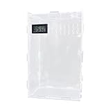 ZGUZMCMK Jumping Gehege Acryl Belüfteter Reptilienbehälter Terrarium mit Hygienischer Reinigung Und Schiebefunktion für Spinnentiere Amphibien Heimtierh, L