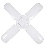 jojofuny LED Garagenlampe mit Faltbaren Panels Tageslicht Langlebige LED leuchte für Werkstatt Keller und Camping Robuste Vergilbungsresistente Abdeckung Deckenbeleuchtung Hohe Helligkeit