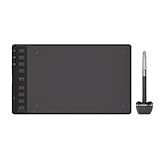 HUION Inspiroy 2 M Grafiktabletts, Tragbares Zeichentablett mit 8192 Stufen batterielosem Digitalstift, 8 Drucktasten + Scroller, für Windows Mac Linux Android ChromeOS (schwarz)