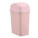 Schwingdeckeleimer - Mülleimer mit Deckel, 10 Liter Mülleimer mit Schaukeldeckel, dicker Küchenmüll mit Deckel Best H