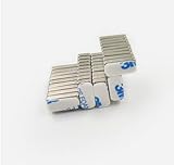 Flewtdart 8 Stück Neodym Magnet Selbstklebend Rechteckig Extra Stark 50x10x3mm, Klebemagnete Mit Gegenstück, Magnetstreifen Selbstklebende Magnete Flach (8)