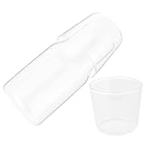 BESPORTBLE Transparentes Glas karaffen Deckeln Multifunktionale Wasserkaraffe für Saft Tee und Getränke Hitzebeständig Lebensmittelecht für Schlafzimmer Wohnzimmer Büro und Wiederverwendbar