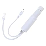 Uqezagpa Wasserdichter Splitter-Adapter, 48 V auf DC 12 V, Power Over Ethernet-Splitter, IEEE802.3af konform für Kamera VoIP