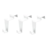 Ideen mit Herz Deko-Fenster- & Türhaken | Design 2 | 6,5 cm x 3 cm x 6,1 cm | weiß | 3 Stück