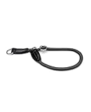 lionto Hundehalsband Retrieverhalsband Dressurhalsband, Länge 55 cm, schwarz