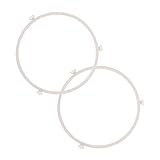 LABRIMP 2 Stück Mikrowellen Drehteller Halter Set Ersatz für Defekte Mikrowellen Teller Langlebiges Zubehör für und Praktisch für Regelmäßigen Gebrauch