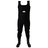 Abu Garcia Neoprene Fishing Waders - Wasserdichte Wathose mit integrierten Stiefeln und Filzsohlen für maximalen Grip, isoliert für Kaltwasserfischen, Waten und Outdoor-Aktivitäten XL 46/47