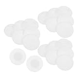 NIYANGLE 20 Stück Weiße Silikon Stethoskop Kopfschutz Schutzhüllen Langlebig Leicht zu Reinigen für Medizinische Diagnostik