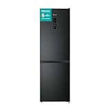 Hisense RB390N4BFC Kühl-Gefrier-Kombination, Total No Frost, Multi Air Flow, LED Display, Gemüsefach, Black Inox, EEK C