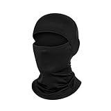 Qipeika Polyester Full Face staubdicht und winddicht dünn atmungsaktiv schnelltrocknend Kapuze -DM-N-01 schwarz