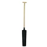 POKM Toolsmarket GmbH Drainagespaten Spaten Kabelspaten Kanalspaten mit 100 cm T-Griff in Schwarz