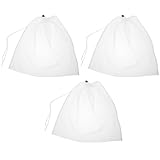Homoyoyo 3 Stück Wiederverwendbare Große Nylon Teebeutel mit Feinem Mesh Robustes Filtersieb für Losen Tee Kaltaufguss Weinbereitung Umweltfreundlich und Geräumig