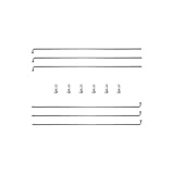 TSTRAUM 14G Fahrrad Speichen mit Nippel, 6 Stück,110-309...