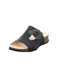 Think Mizzi Damen chromfrei gegerbte nachhaltige Pantolette, Navy/Kombi 8020, 41 EU