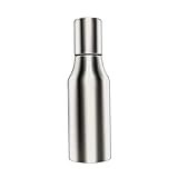 COLLBATH 304 Ölflasche Sauce Flaschen Ölspender Ölbehälter Saucenausgießer Öl- Und Essigspender Soßenbehälter Olivenöl Cruet Öldekanter Aus Stahl Saucenbehälter Flasche Olivenöl Silver