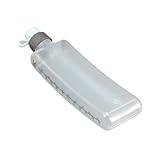 Harilla Sport-Wasserflasche, Outdoor-Flasche, tragbare Wasserkocher-Trinkflasche, praktischer gebogener Flacher Wasserbecher, Fitness-Flasche für, 300 ml