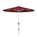 Knirps Sonnenschirm APOLL (DH 290x212 cm) DH 290x212 cm Bordeaux Ampelschirm Gartenschirm Balkonschirm