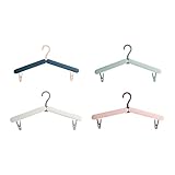 Gaxcent Faltbare Kleiderbügel, Tragbar, Faltbar, Mit Clips Für Kleidung Und Mäntel,Multi Colored
