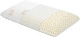 Royalisneeo Talalay Kissen aus 100 % Naturlatex, mittelgroßes Stützbett hilft, Druck zu lindern, perfektes Paket, bestes Geschenk mit abnehmbarem Baumwollbezug für Rücken, Bauch und Seitenschläfer