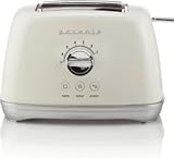 Gorenje T900RLToaster Retro Collection/2 Toastschlitze/7 Stufen/Brötchenaufsatz/Einstellbare Bräunungsstufen/Bräunungstufen Thermostat/Auftaufunktion/Automatischer Auswurf/Rutschfest/Champagne