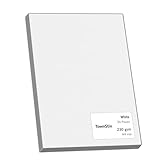 30 Stück, 230gsm - A4 Tonkarton Fotokarton Weiß, Dickes Papier zum Drucken, Kartonpapier Bastelkarton Pappe