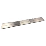 DEWEPRO® H-Profil Aluminium Kartätsche mit 10x10mm Zahnung, Setzlatte 100cm Länge - Abziehlatte - Richtscheit - Putzlatte