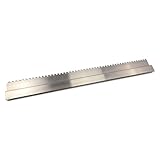 DEWEPRO® H-Profil Aluminium Kartätsche mit Zahnung 10x10mm Länge: 100cm - Abziehlatte - Richtscheit - Putzlatte