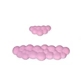 MILUZD Cloud-Handgelenkauflagen-Pad-Set, Tastatur-Handgelenkauflage, Maus-Handgelenkauflage, Memory-Schaum, Handballenauflage für Tastatur, Maus, Rutschfest, Langlebig, Rosa