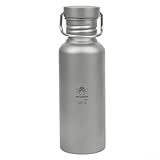 Sileduove Stay Hydrated, Stay Active Trinkflasche aus reinem Titan für Ihre Fitness-Reise, 600 ml