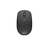 Dell, WM126, Wireless-Maus inkl. kabellosern USB Empfänger (kabellos, , 1000 dpi, optisch LED, 3 Tasten, Scrolling Rad- mechanisch, lange Akkulaufzeit, Schwarz
