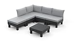 Keter Elements, Kunststoff, Graphit, Lounge Set