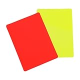 Schiedsrichterkarten, professionelles rotes und gelbes Kartenset, Fußball-Schiedsrichterkarten, multifunktionales Sport-Schiedsrichter-Karten-Set, Warnschiedsrichter, rote und gelbe Karten