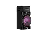 LG XBOOM RNC5, 2-Wege-Soundsystem mit 3 Lautsprechern (Karaoke- & DJ-Funktionen, Beleuchtung), Schwarz [Modelljahr 2023]