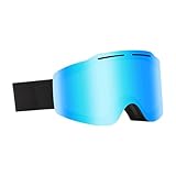 Limtula Doppelschichtige Skibrille, beschlagfrei, Snowboardbrille, winddicht, für Outdoor-Sportarten