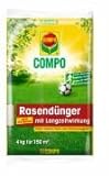 COMPO Rasen-Langzeitdünger, 3 Monate Langzeitwirkung, Rasendünger, Feingranulat, 20 kg, 800 m²