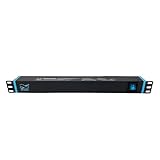 Infitronic - INSV1001A – 19 Zoll PDU Steckdosenleiste Stromverteiler 8 Fach 1 HE mit Schalter