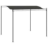 vidaXL Pavillon Gartenpavillon Überdachung Partyzelt Pergola Garten Terrasse Terrassenpavillon Sonnenschutz Gartenzelt 3x2,4m Anthrazit
