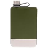 Milisten Edelstahl Flachmann Tropfsicher Kompakt Tragbar Outdoor Weinflasche für Camping Wandern und Reisen