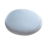 Generisch wasserdichte Runde Sitzkissen Aus Memory Schaum for Küche Büro Outdoor Stühle rutschfeste Abnehmbare Bezüge Langlebiges Kunstleder(Blue,40 * 40cm*4cm)