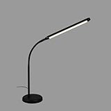 BRILONER – LED Nachttischlampe Touch Dimmbar, Schreibtischlampe LED, LED Tischlampe, LED Leselampe für Home Office, 4 Stufig Dimmbar, Schwarz