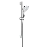 hansgrohe Croma Select E Duschset 0,65m, 3 Strahlarten, Weiß/Chrom