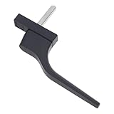 INOOMP Schiebefenstergriff aus Aluminiumlegierung Fenstergriff mit Verriegelung Grau Korrosionsbeständig für Innen und Außentüren