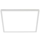 BRILONER - LED Deckenlampe mit indirektem Licht, 3cm flach, neutralweiße Lichtfarbe, Lampe, Deckenleuchte, Wohnzimmerlampe, LED Panel, Küchenlampe, Deckenbeleuchtung, Schlafzimmerlampe, 29,3cm, Weiß